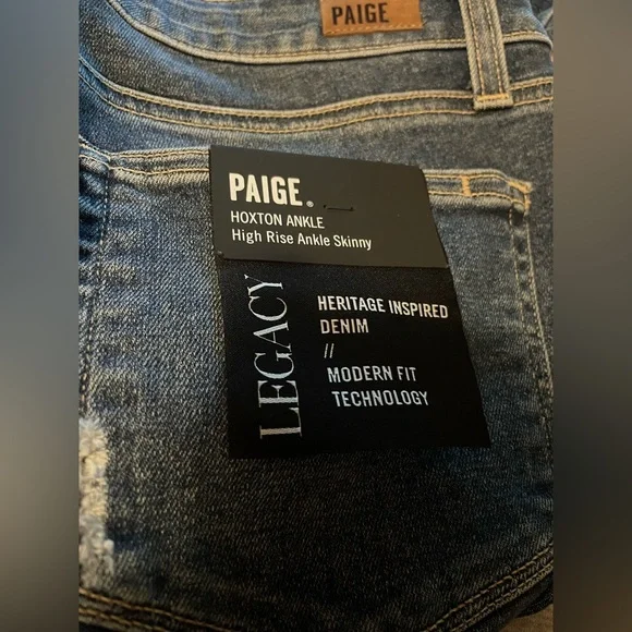 NWT Paige Hoxton High Rise Ankle Skinny - Picture 9 of 10